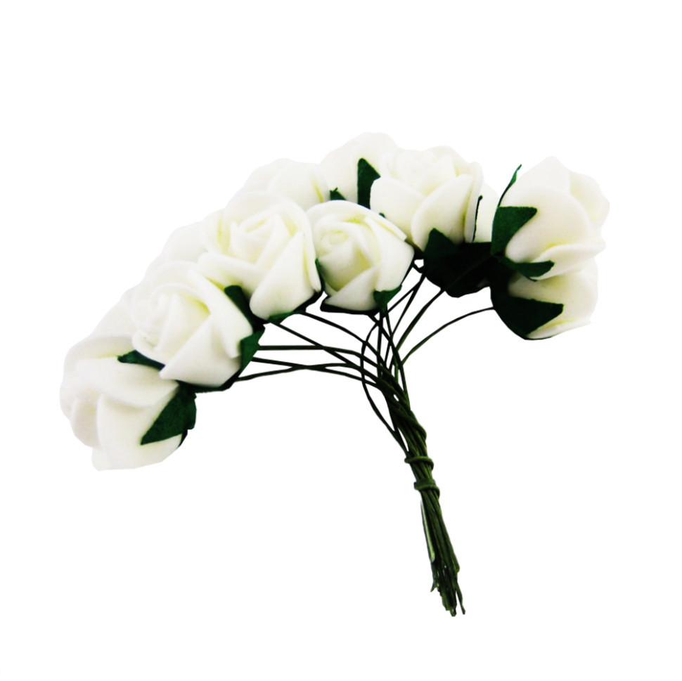 Декоративные розы для творчества KV-726 пучок 12 штук Винница - изображение 1
