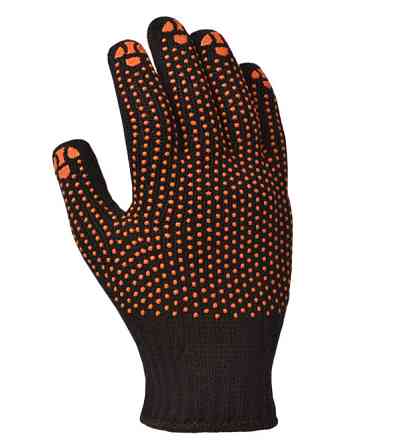 Перчатки трикотажные защитные с ПВХ рисунком Doloni Стандарт 10316 р.10 Ровно