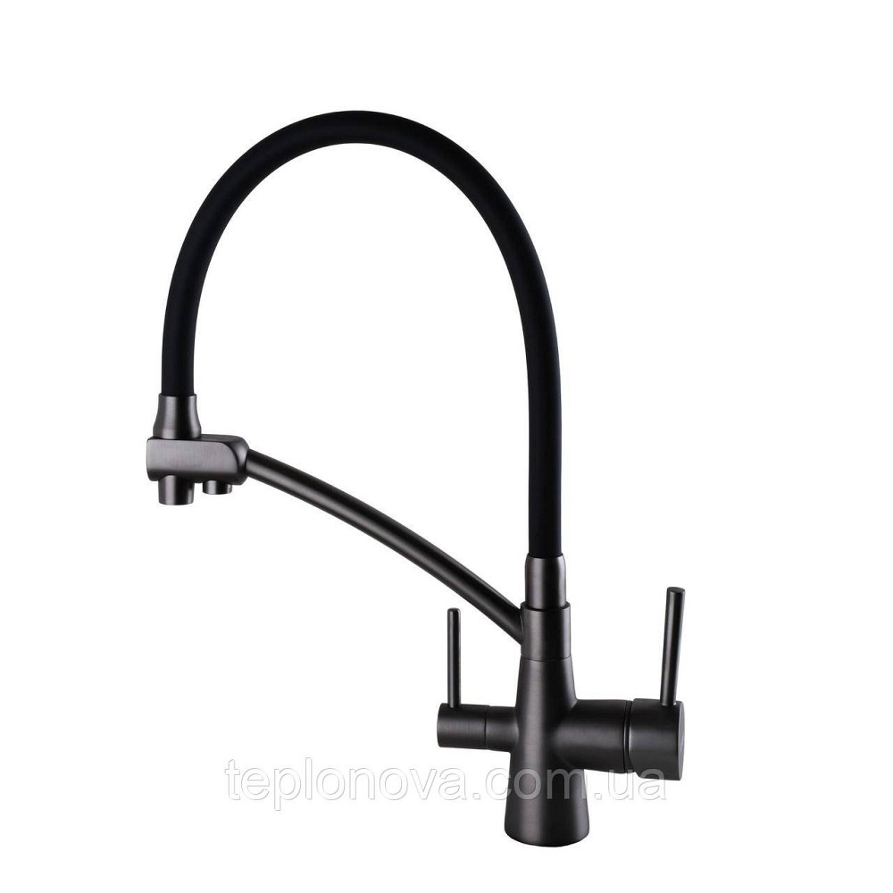 Змішувач для кухні під осмос Globus Lux LAZER GLLR-0700-11-GRAPHITE Чернівці - фото 6