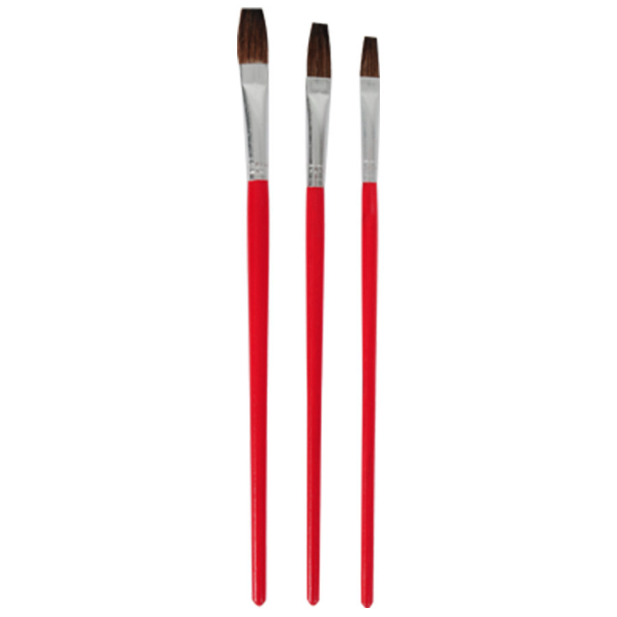 Пензлики оздоблювальні комплект 3шт 