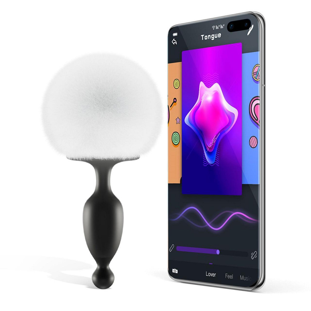 Анальна смартпробка Magic Motion Bunny зі знімним пухнастим хвостиком, керування зі смартфона Sex Aura Київ - фото 1
