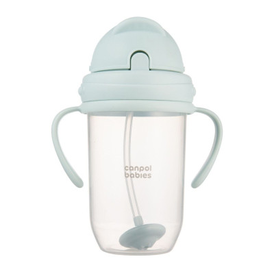 Поильник-непроливайка Canpol babies з трубочкою і обтяжувачем, 270 мл, зелена (56/623_gre) Винница - изображение 3