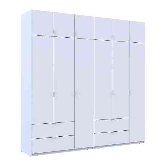 Шафа для одягу Doros Лукас Білий 3+3 ДСП 240х50х240 DRS-011683 (42005106) Львів