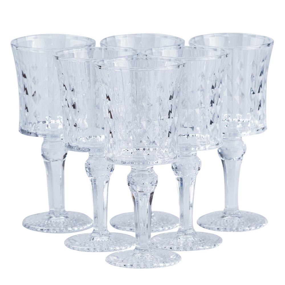 Винтажні бокали для вина, 6 шт, 200 мл Київ - фото 1