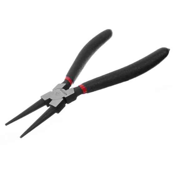 Круглогубці 190 мм, 40CrV, фосфатовані, поліровані, полив’яні двошарові рукоятки, STORM INTERTOOL NT-0150 Київ