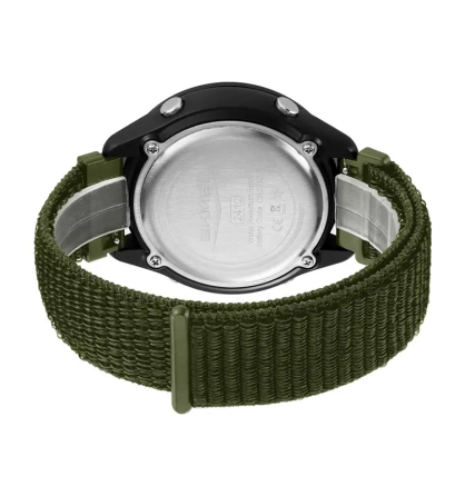 Годинник чоловічий наручний спортивний Skmei 2412 з нейлоновим ремінцем на липучці (Зелений) Вінниця