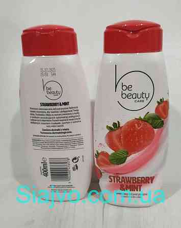 Гель-Крем для душу Be beauty полуниця з м'ятою 400 ml. Польща. Львів
