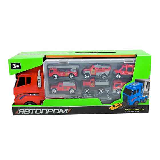 Дитячий трейлер з машинками PS006-2, 6 машинок Вінниця