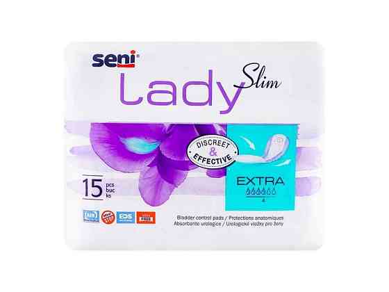 Прокладки урологічні 15шт LADY SLIM extra 4крап ТМ SENI Solmir Київ