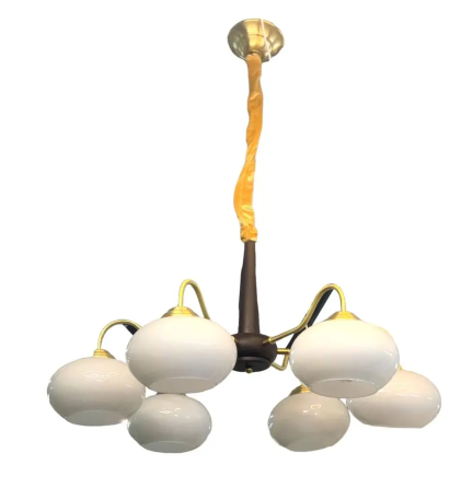 Світлодіодна люстра Дзвін 6004 (Золота) на 6 плафонів Київ