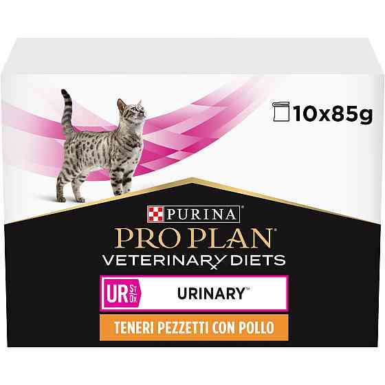 Вологий дієтичний корм PRO PLAN VETERINARY DIETS UR ST/OX Urinary для дорослих котів для розчинення та зниження утворення струвітних каменів, шматочки Київ
