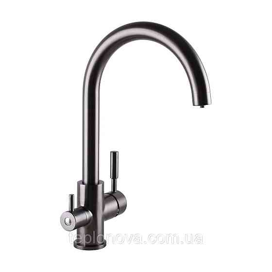 Смеситель для кухни под осмос Globus Lux LAZER GLLR-0333-11-GRAPHITE Черновцы