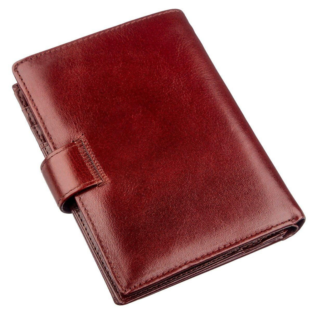 Практичний шкіряний чоловічий гаманець Boston 18818 Коричневий Київ - фото 6