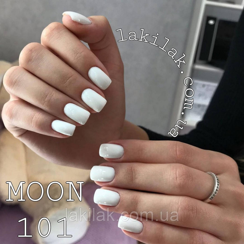 Гель-лак Moon Full №101 білий 8мл Херсон - изображение 1