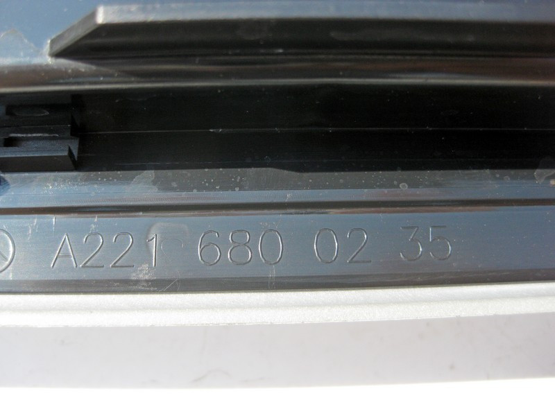 Mercedes-Benz  A2216800235 9051 Накладка порога чорна внутрішня передня права (потертий хром) S-Class W221 Одеса - фото 3