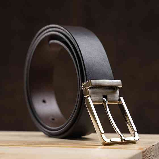 Ремень мужской GRANDE PELLE 11065 кожа Коричневый Киев