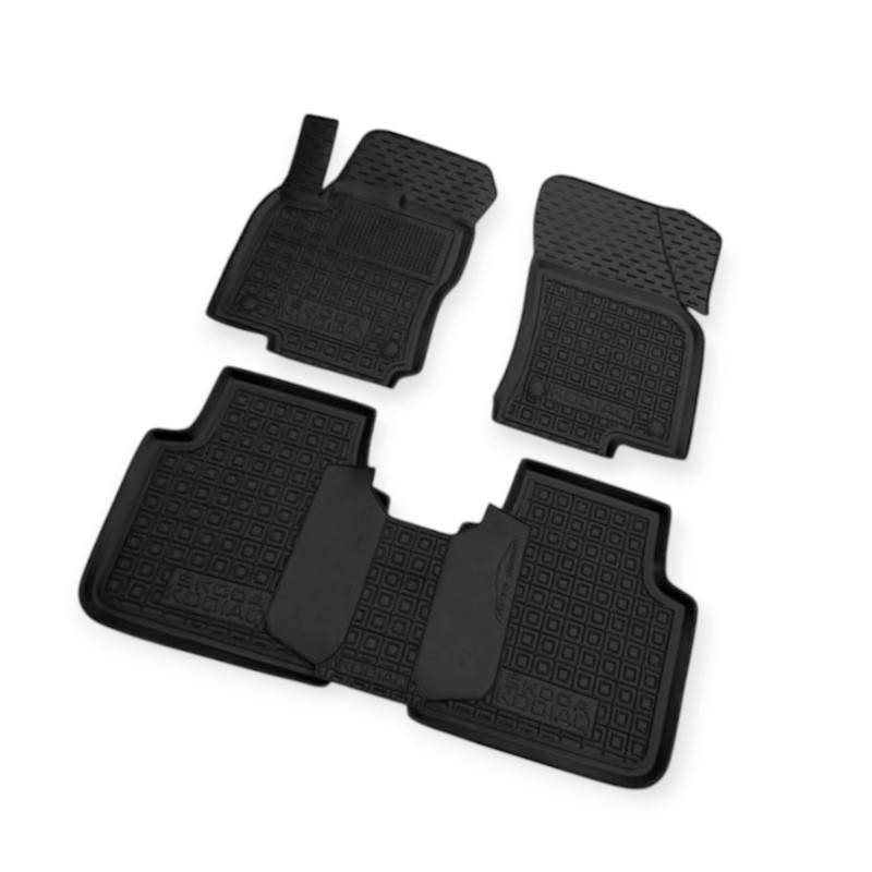 Коврики Шкода kodiaq 2017-> (5 мест) борт 2,5см, с перемычкой салона Мукачево - изображение 1