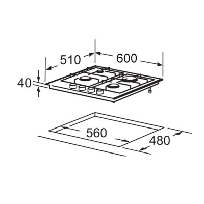 Варочная поверхность Interline HGG 563 FGK WM Винница - изображение 9