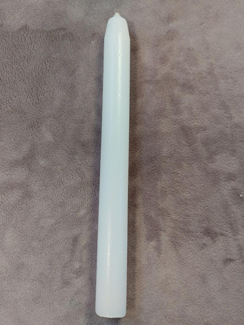 Свеча хозяйственная 15cм ф2 см   Парафиновая белая Харьков - изображение 2