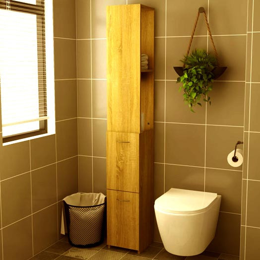 Пенал напольный для ванной 