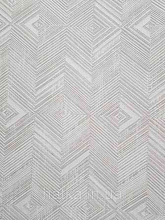 Обои  виниловые на флизелине AdaWall Beta 1.06х10 структурные геометрия полосы фигуры светло серые 1107-2 Киев