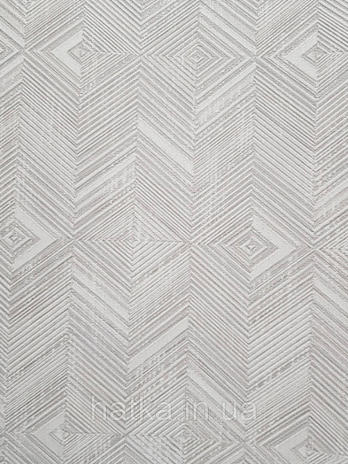 Шпалери метрові вінілові на флізелін AdaWall Beta метрові структурні геометрія смуги фігури світло сірі Київ - фото 1