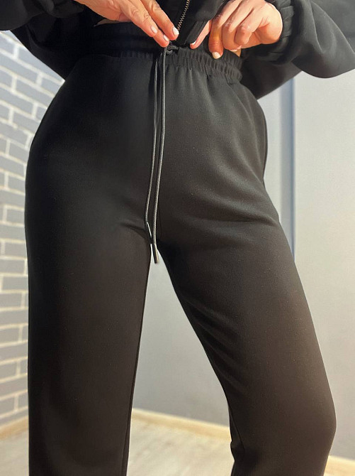 Штани жіночі No Matter What 1558 спортивні джоггери знизу манжет біфлекс чорні, чорний, S Київ - фото 15