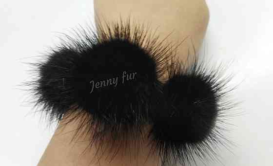 Гумка хутряна на волосся на гульку з норки Харків