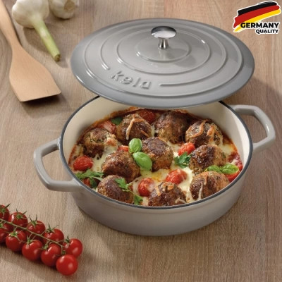 Сотейник Kela Calido Cover 28 см 3,2 л Grey (12611) Винница - изображение 3