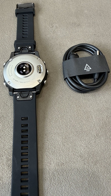 Garmin Fenix E 47mm AMOLED Stainless Steel with Black. Харків - фото 2
