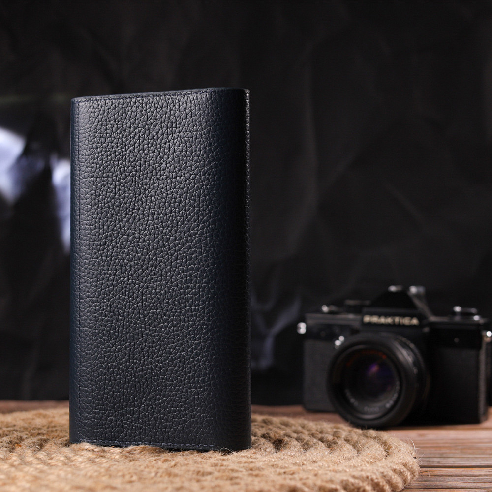 Зручний жіночий гаманець із натуральної шкіри CANPELLINI 21665 Синій Київ - фото 8