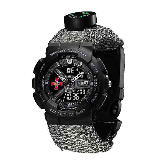 Patriot 005BKSU ЗСУ Чорні Паракордовий ремінець ACU + Коробка SBR Київ