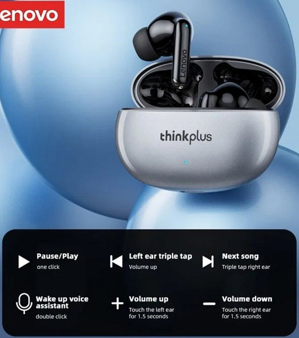 Наушники Lenovo xt88 Black Харків - фото 7