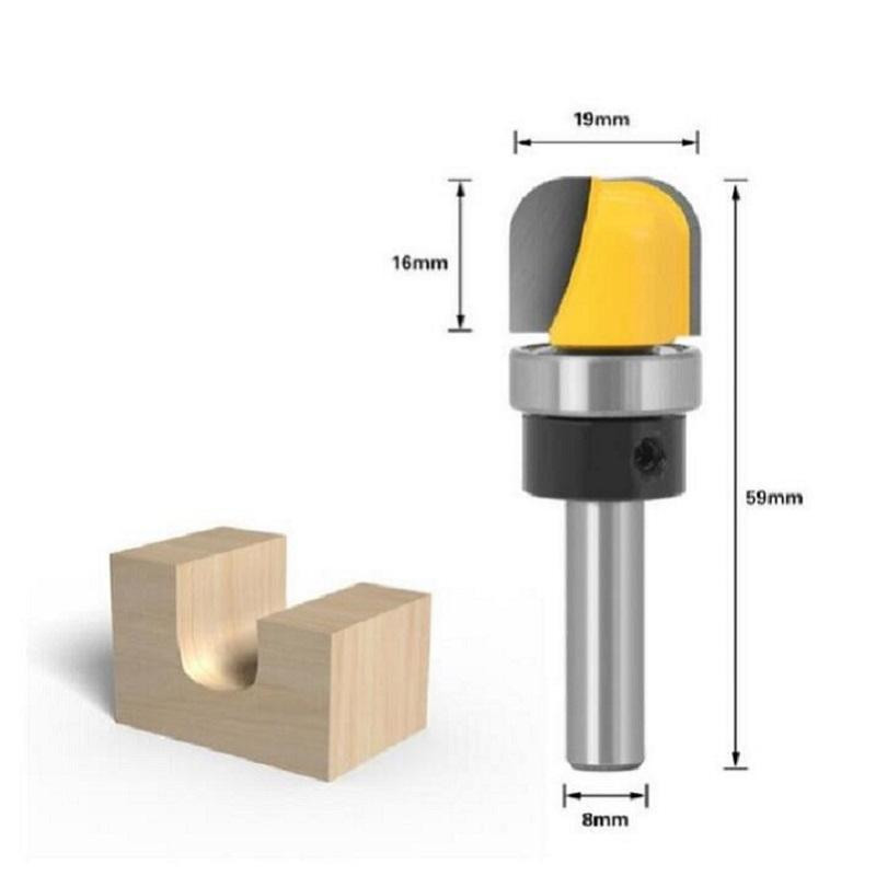 Фреза дерев'яна пазова з підшипником 28.6мм 8мм Київ - фото 7