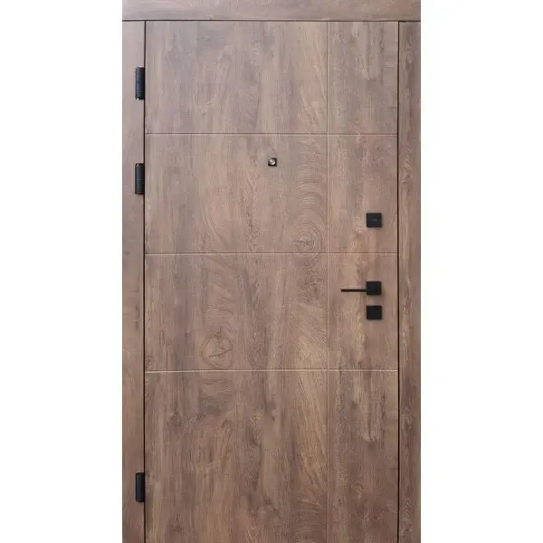 Входные двери Форт-М Трио Квадро спил дерева коньячный 960 Киев - изображение 1