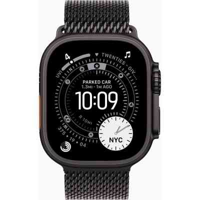 Смарт-часы Apple Watch Ultra 3 GPS + Cellular 49mm Black Titanium Case with Black Titanium Milanese Loop - Small (MF1N4QP/A) Винница