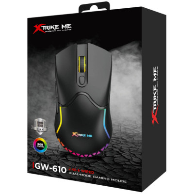 Мышка Xtrike ME GW-610 Wireless RGB Black (GW-610) Винница - изображение 7