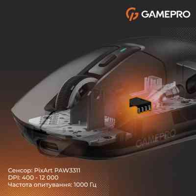 Мишка GamePro Genesis Airmaster Wireless/Bluetooth/USB Black (GM167B) Вінниця