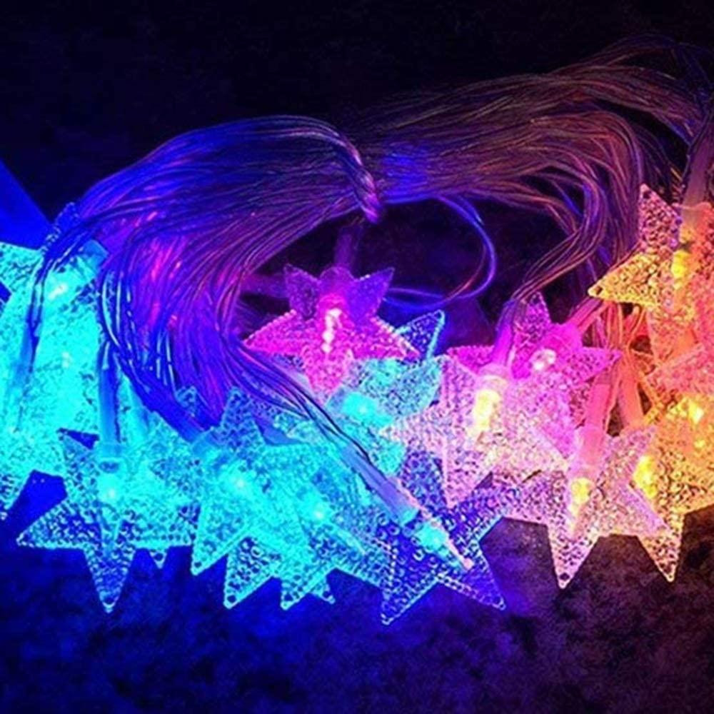 Світлодіодна гірлянда "Зірка" 10m 300LED RGB, білий провід Київ - фото 4