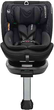 Автокресло Velano Vento 360° i-Size (40–150 см) ISOFIX + опорная нога (Черный) Киев
