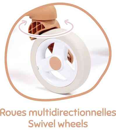 Коляска для ляльки Smoby Baby Nurse Теракотова пудра Київ