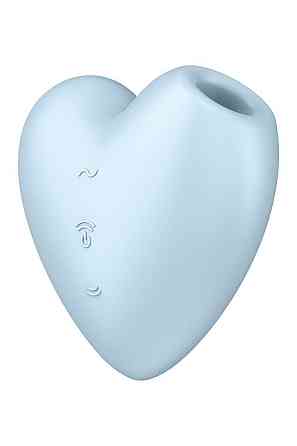 Вакуумний стимулятор-серце з вібрацією Satisfyer Cutie Heart Blue Sex Aura Київ