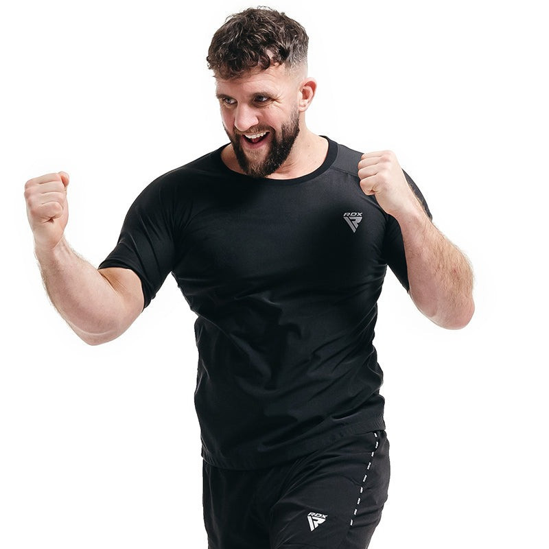 Чоловіча футболка RDX M1 з ефектом сауни Black L Каменское - изображение 3