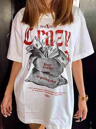 Футболка жіноча з принтом  44 Біла 2634324630 Дніпро