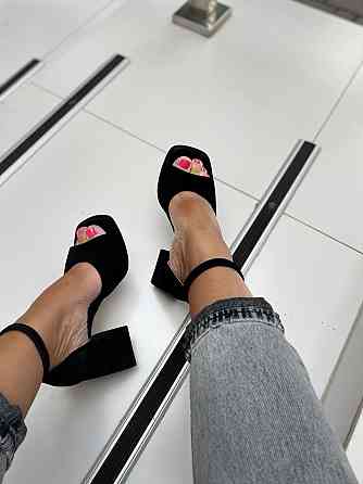 SANTINI Босоніжки жіночі SANTINI 212184-21 чорні (літо, замша натуральна) (5108) Коломия