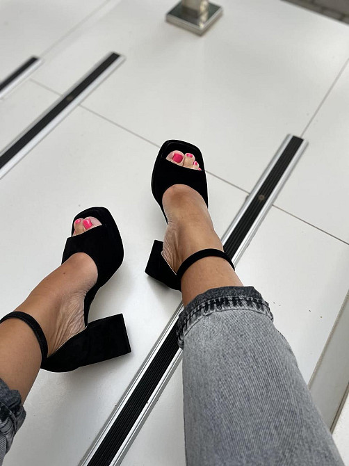 SANTINI Босоніжки жіночі SANTINI 212184-21 чорні (літо, замша натуральна) (5108) Коломия - фото 4