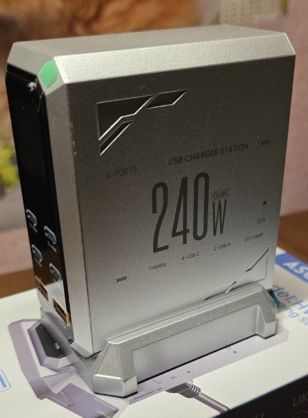 Зарядний пристрій GaN Asometech 240W PD 3.1 (6 портів) Харків - фото 2