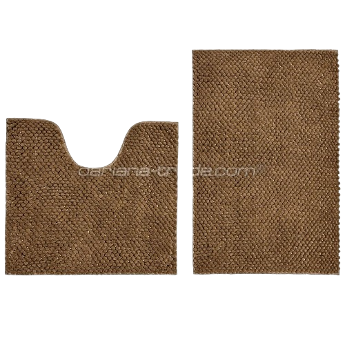 Набір килимків для ванної 2шт 50*80см+50*55см Ананас какао Дариана Житомир - фото 1
