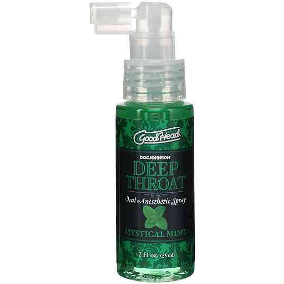 Спрей для мінету Doc Johnson GoodHead DeepThroat Spray - Mystical Mint 59 мл для глибокого мінету Sex Aura Київ