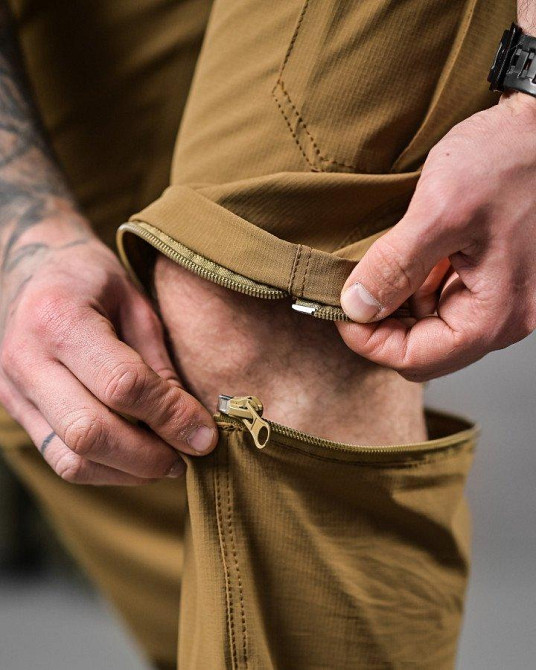 Стрейчеві літні такатичні штани-шорти PARADOX кайот ДЛ6296 Одеса - фото 10